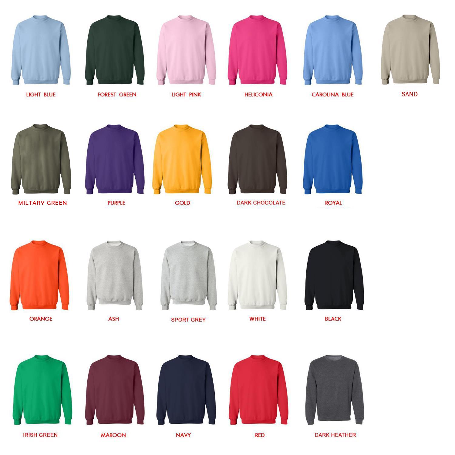 sweatshirt color chart - Goonzquad Shop