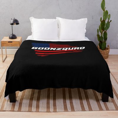 Teellc Goonzquad Merch Merchadise Apparel Clothing Clothes Simply Built Flag Cool Crewneck For Kids Men Women Black Throw Blanket Official Goonzquad Merch